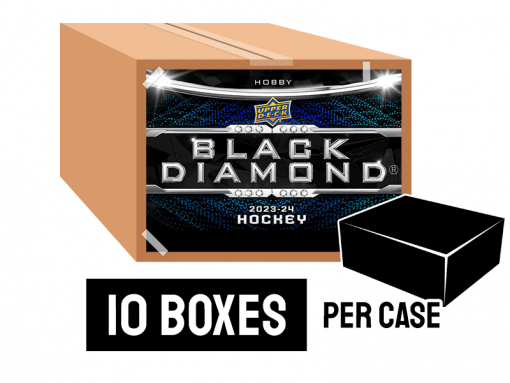 23-24 Upper Deck Black Diamond Hobby Box Case - 10 boxes per case