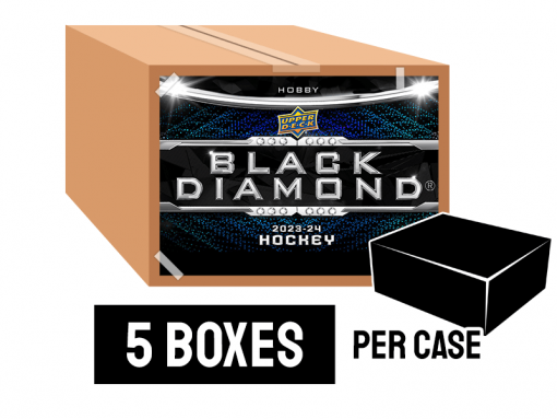 23-24 Upper Deck Black Diamond Hobby Box Case - 5 boxes per case