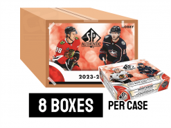 23-24 Upper Deck SP Authentic Hockey Hobby Box Case - 8 boxes per case