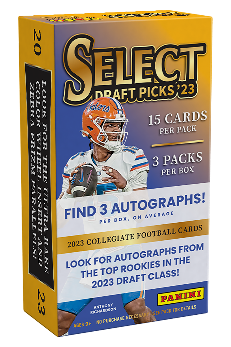 GB20,242 DOUBLE UP FOOTBALL 2023 PANINI SELECT DRAFT PICKS BOX