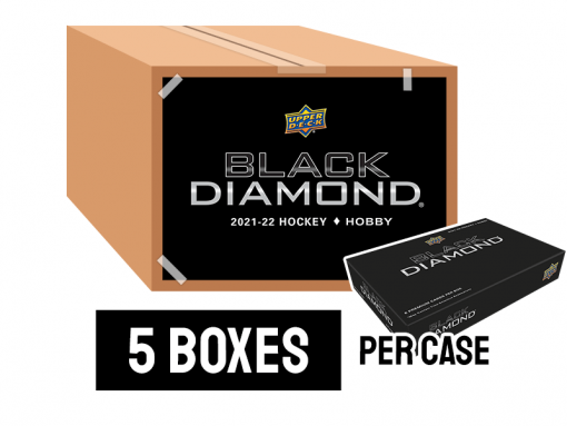 21-22 Upper Deck Black Diamond Hockey Hobby Box Case - 5 boxes per case
