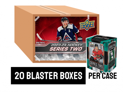23-24 Upper Deck Series 2 Retail Hockey Blaster Box Case - 20 blaster boxes per case