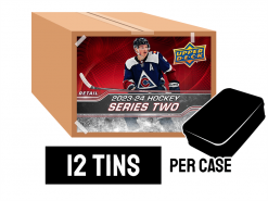 23-24 Upper Deck Series 2 Retail Hockey Tin Case - 12 tins per case