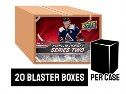 23-24 Upper Deck Series 2 Retail Hockey Box Case - 20 blaster boxes per case