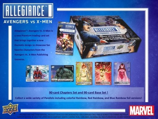 2023 Upper Deck Marvel Allegiance Avengers vs X-Men Trading Cards Box