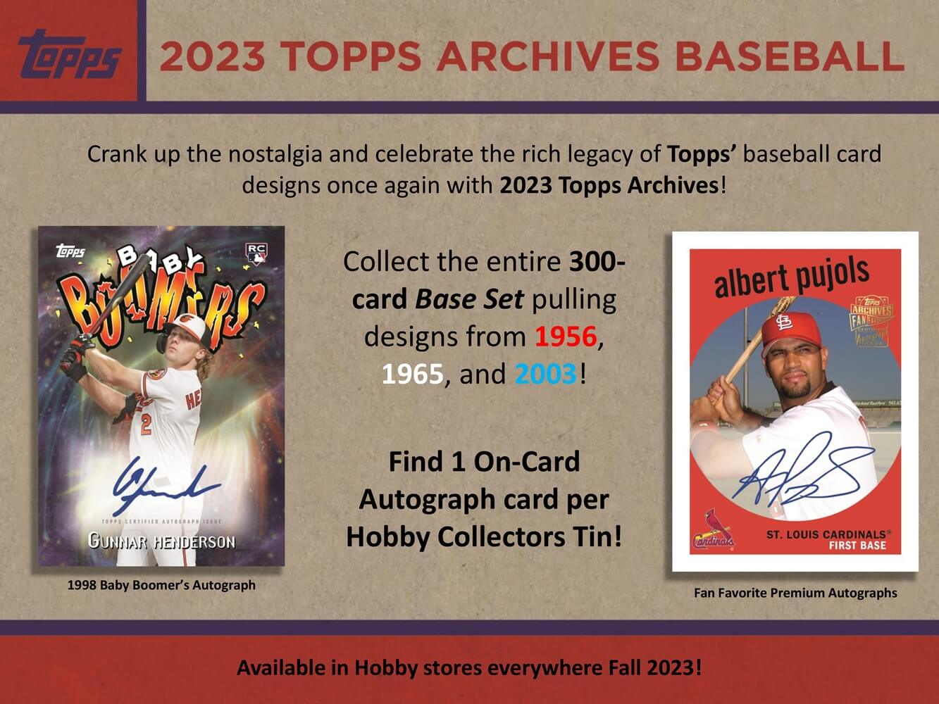 2023 Topps Archives Baseball Collector S Box CloutsnChara