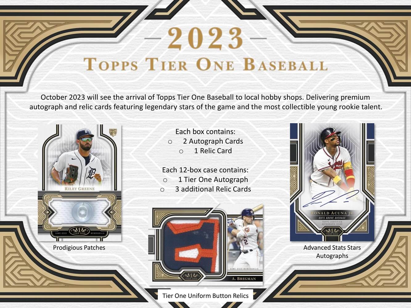 2023 Topps Tier One Baseball Hobby Box CloutsnChara