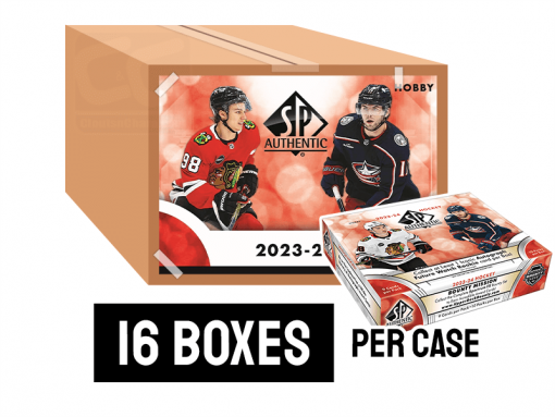 23-24 Upper Deck SP Authentic Hockey Hobby Box Case - 16 boxes per case