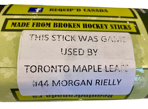 Morgan Rielly Toronto Maple Leafs Game Used Stick BBQ Set - CloutsnChara