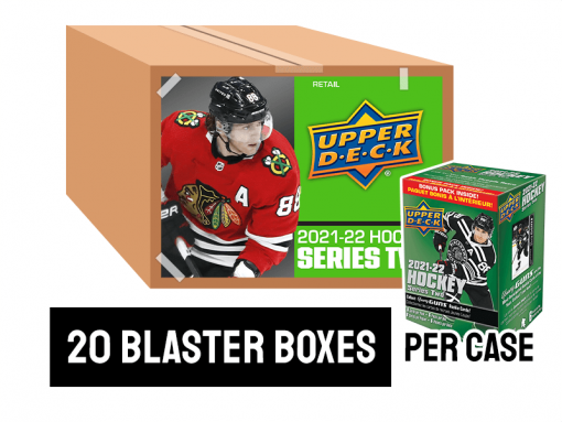 21-22 Upper Deck Series 2 Hockey Retail Blaster Box Case - 20 blaster boxes per case