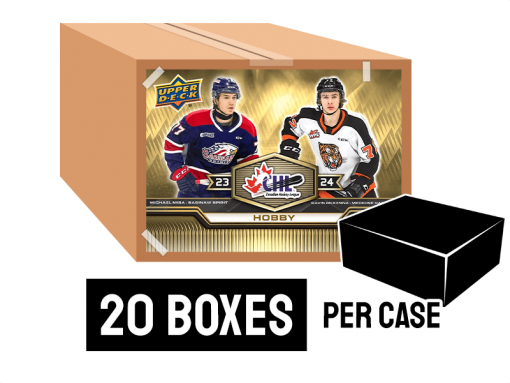 23-24 Upper Deck CHL Hobby Hockey Box Case - 20 boxes per case