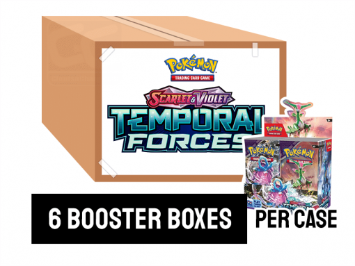 Pokemon Scarlet & Violet Temporal Forces Booster Box Case - 6 booster boxes per case