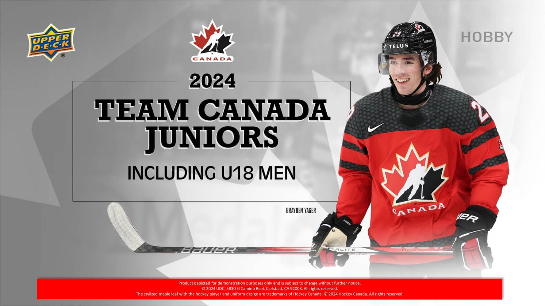 GB22,870 EXPO SPECIAL PRICING 2024 UD TEAM CANADA JUNIORS 2 BOX