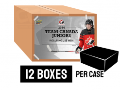 2024 Upper Deck Team Canada World Juniors Hockey Hobby Box Case - 12 boxes per case