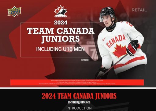 2024 Upper Deck Team Canada World Juniors Hockey Blaster